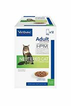 VET HPM Cat Adult Neutered Salm.chunks in gravy 12x85g