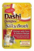 Churu Cat Dashi Delights Silky Broth Chick&Tun&Salm40g