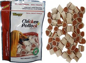 Wanpy Dog pochoutka Pollock Chicken Sushi 170g