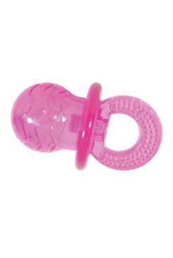 Hračka pes dudlík TRP PACIFIER 10cm růžová Zolux