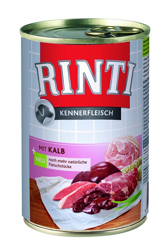 Rinti Dog konzerva telecí 400g