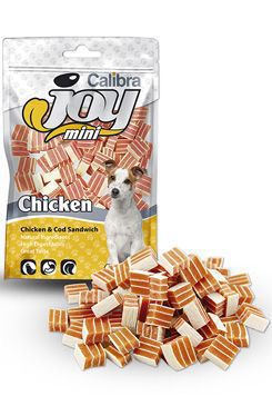 Calibra Joy Dog Mini Chicken & Cod Sandwich 70g NEW