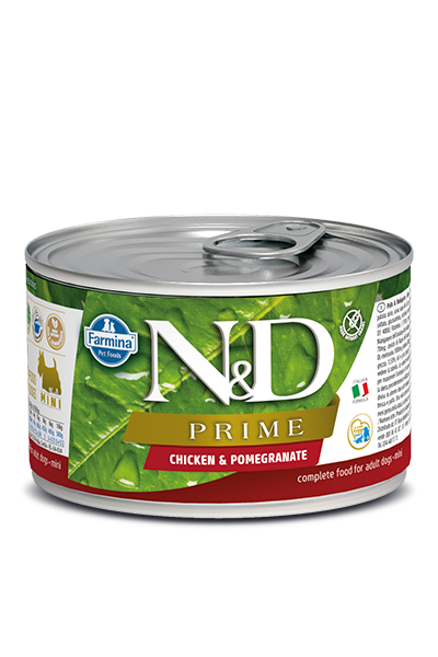 N&D DOG PRIME Adult Chicken & Pomegranate Mini 140g