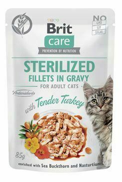 Brit Care Cat Fillets in Gravy Steril. Tend.Turkey 85g