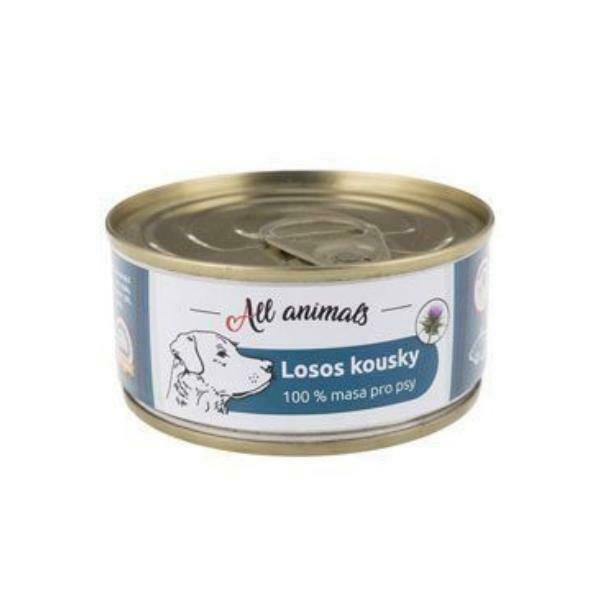 All Animals DOG losos kousky 90g