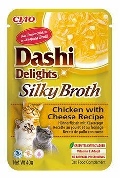 Churu Cat Dashi Delights Silky Broth Chick&Cheese 40g