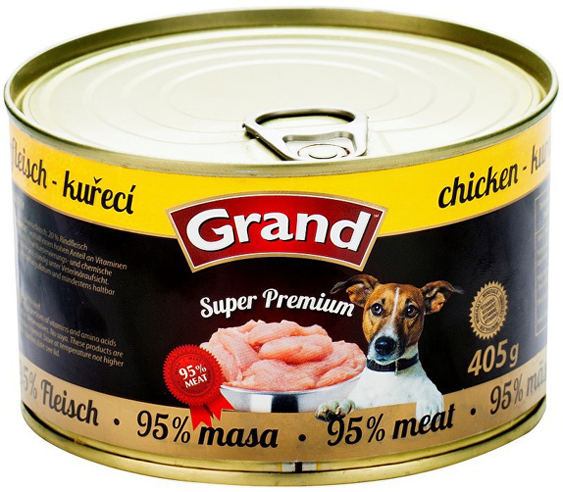 GRAND konz.  Superpremium pes drůbeží 405g