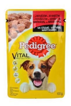 Pedigree kapsa Adult hovězí+jehně v želé 100g