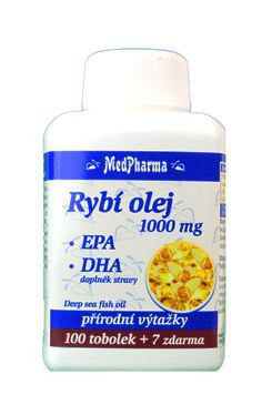 Rybí olej 1000mg +EPA+DHA MedPharma 100tob