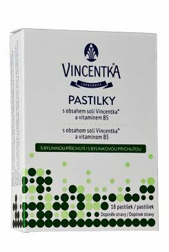 Vincentka pastilky s bylinnou příchutí 18ctb