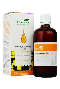 Pupalkový olej s vit E a beta-karot 100ml Aromatica