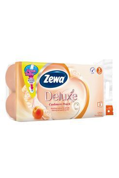 Wc toaletní papír ZEWA Deluxe Aqua Tube Broskev 3V 8ks