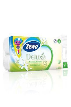 Wc toaletní papír ZEWA Deluxe Aqua Tube Jasmine 3V 8ks