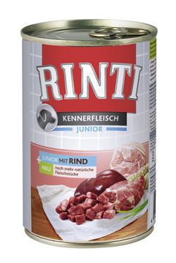 Rinti Dog Junior konzerva hovězí 400g