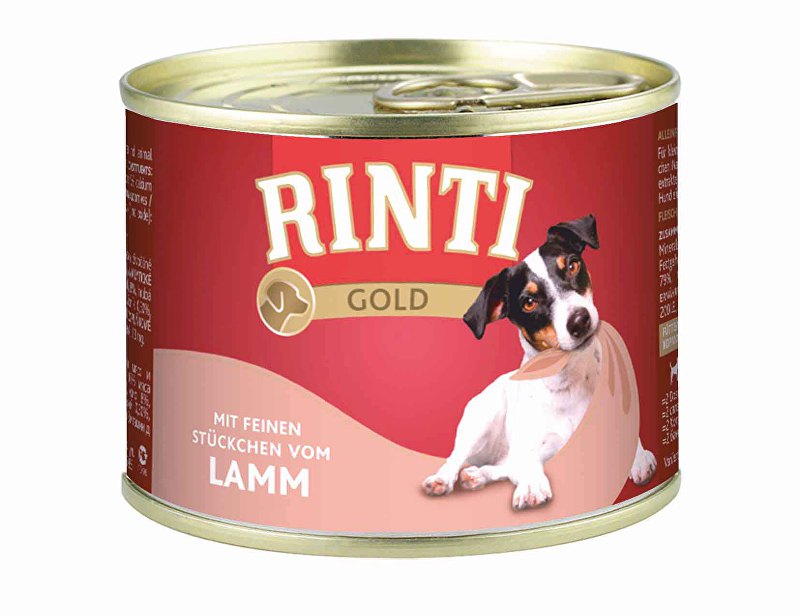 Rinti Dog Gold konzerva jehně 185g