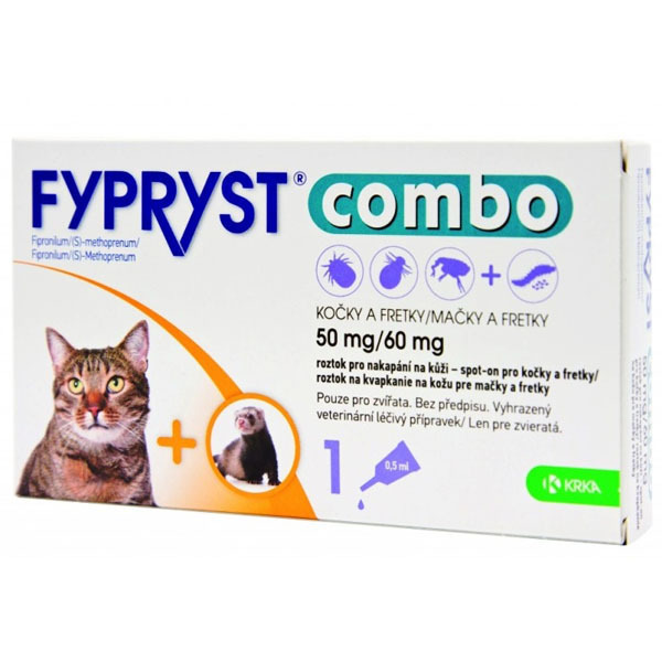 Fypryst combo spot-on 50/60mg kočka a fretka 1 pip