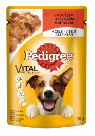 Pedigree kapsa Adult hovězí v želé 100g