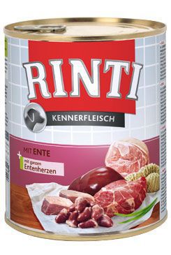 Rinti Dog konzerva Kennerfleisch kachní srdce 800g