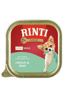 Rinti Dog vanička Gold Mini jelen+hovězí 100g