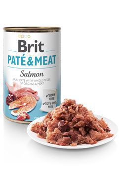 Brit Dog konz Paté & Meat Salmon 800g