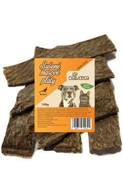 NATURECA pochoutka Masové pláty-Bažant,  100%maso 100g