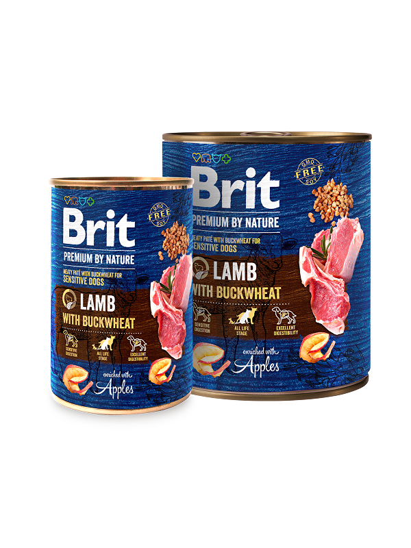 Brit Premium Dog by Nature  konz Lamb & Buckwheat 400g