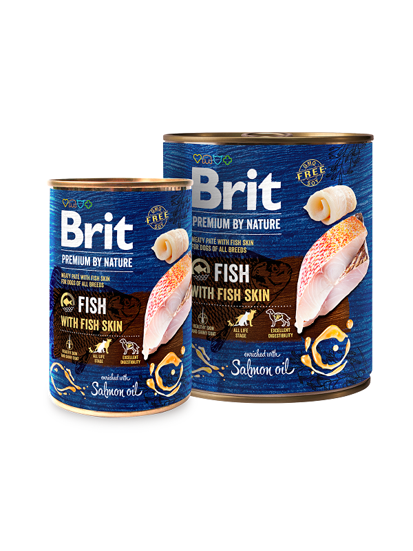 Brit Premium Dog by Nature  konz Fish & Fish Skin 800g