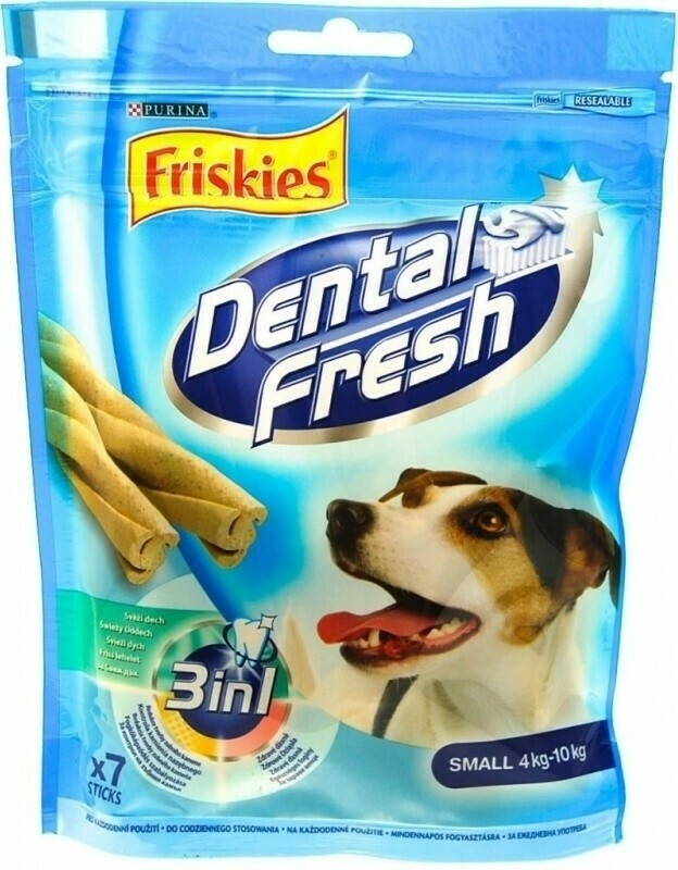 Friskies pochoutka pes DentalFresh 3 v 1 "S" 110g