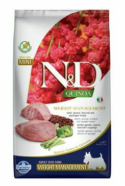 N&D Quinoa DOG Weight Mnmgnt Lamb &Broccoli Mini 800g