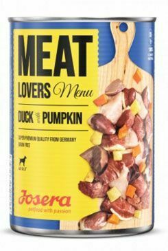 Josera Dog konz.Meat Lovers Menu Duck with Pumpk.400g