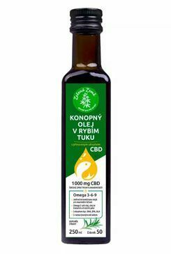 Konopný olej v rybím tuku s CBD 250 ml