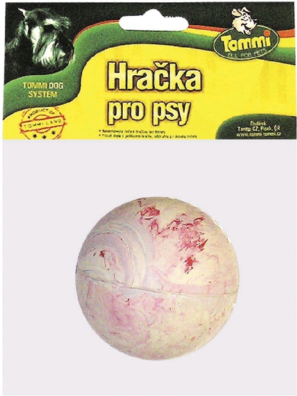 Hračka pes Míč Tvrdá guma 6 cm č.2