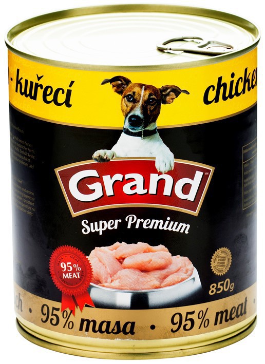 GRAND konz.  Superpremium pes drůbeží 850g