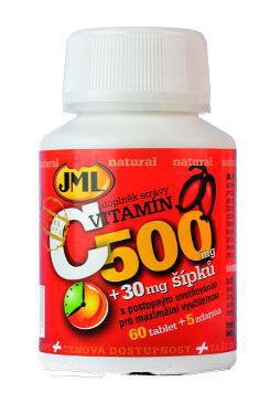 Vitamin C přírodní s šípky JML 500mg 60tbl