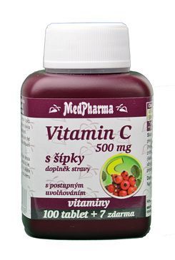 Vitamin C s šípky 1000mg MedPharma 100tbl +7zdarma