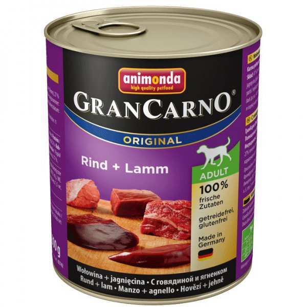 Animonda GRANCARNO konz. ADULT hově/jehněčí 800g