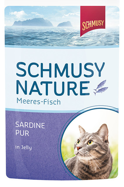 Schmusy Cat kapsa Fish sardinky v želé 100g