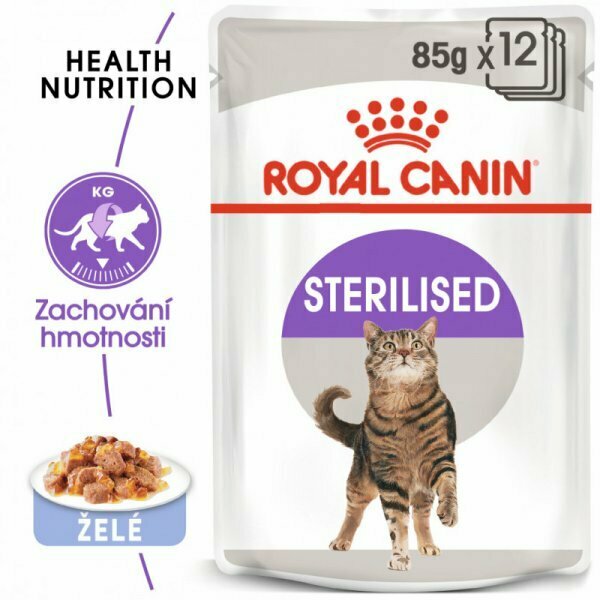 Royal canin Kom.  Feline Sterilised kaps v želé 85g