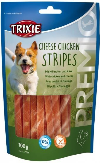 Trixie Premio CHICKEN CHEESE STRIPES se sýrem 100g TR