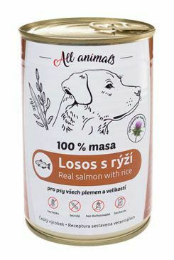 All Animals DOG losos mletý s rýží 400g