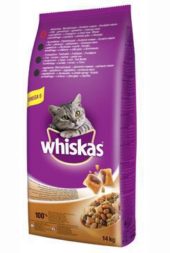 Whiskas Dry s hovězím masem 14kg