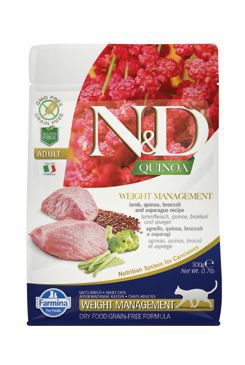 N&D Quinoa CAT Weight Management Lamb & Broccoli 300g