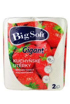 Utěrky kuchyňské papírové Big Soft Gigant 2ks