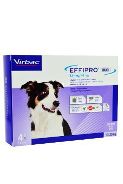 Effipro DUO Dog M (10-20kg) 134/40 mg, 4x1,34ml