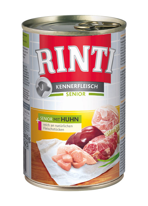 Rinti Dog Senior konzerva kuře 400g