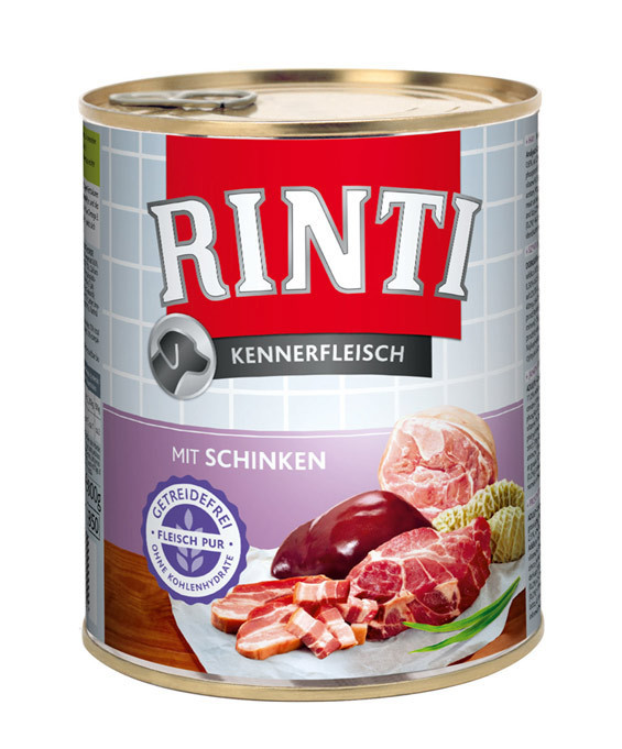 Rinti Dog konzerva šunka 800g