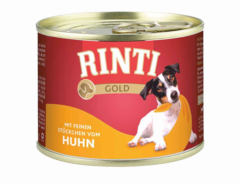 Rinti Dog Gold konzerva kuře 185g