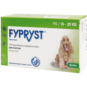 Fypryst Spot-on Dog M sol 1x1,34ml (10-20kg)