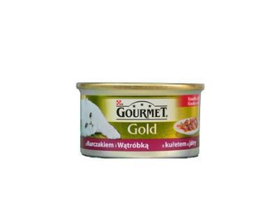 Gourmet Gold konz. kočka k.masa kuře,játra 85g