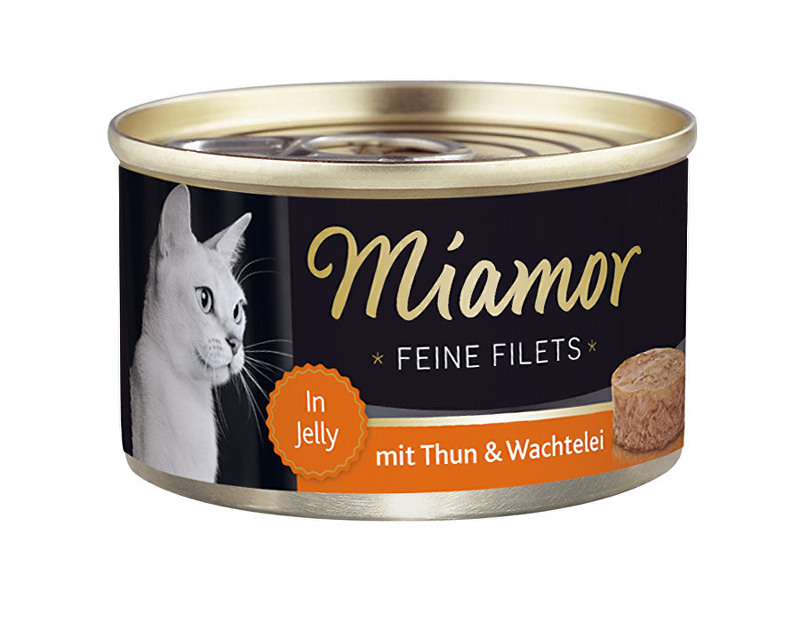 Miamor Cat Filet konzerva tuňák+křepelčí vejce100g